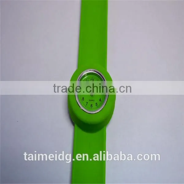 Top design slap on watch silicone