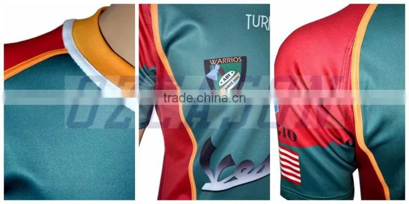 2016 Customized Sublimated Rugby Jerseys custom your own fashion rugby jersey