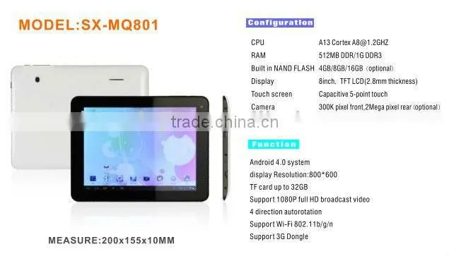 8 Inch Laptop Tablet Pc