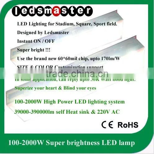 Super bright! 1000W-2000W high lumen led flood light