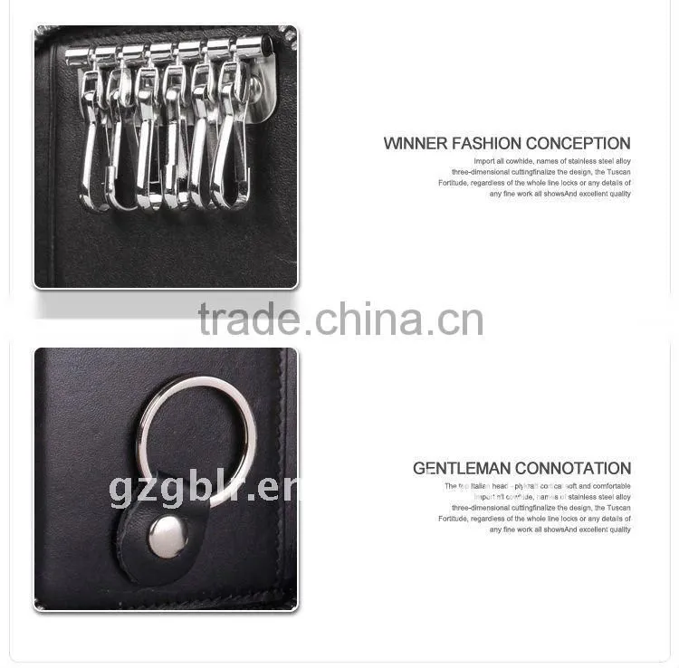 Leather Zipper key Wallets,leather key case,zipper leather case