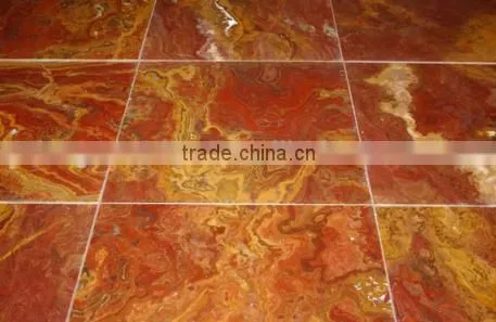 Polished Red Onyx Multi Color Marble