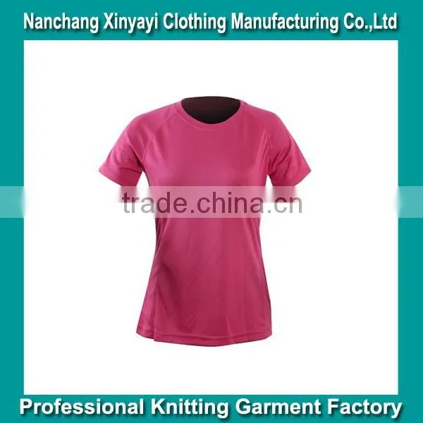 Solid Dry Fit Unisex Sport T-Shirt / Wholesale Polyester Mesh Garment Shopping online