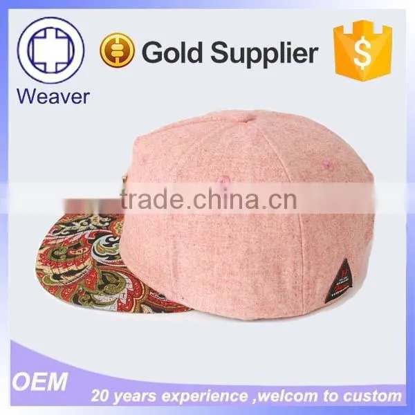 New Product Metal Plate Snapback Hats Metal 3d Letters 5 Panel Hat