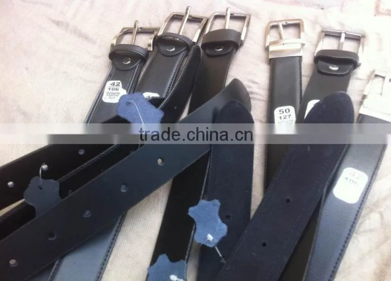 New Mens Double Holes Dress Casual Black Leather Belt 2Prong Roller Removable Buckle