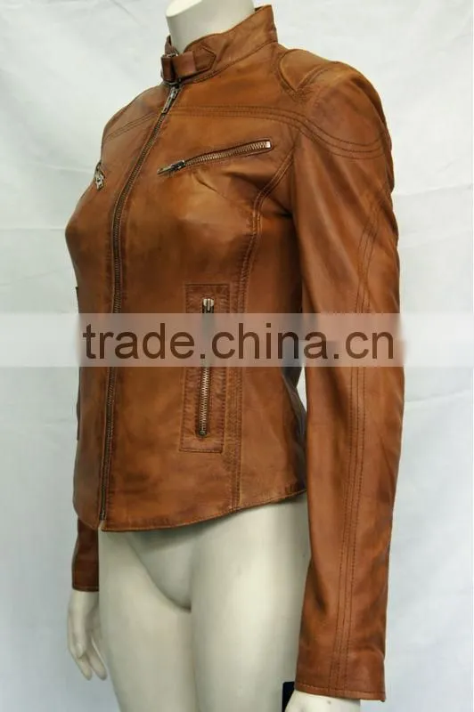 custom green slim fit original leather jacket