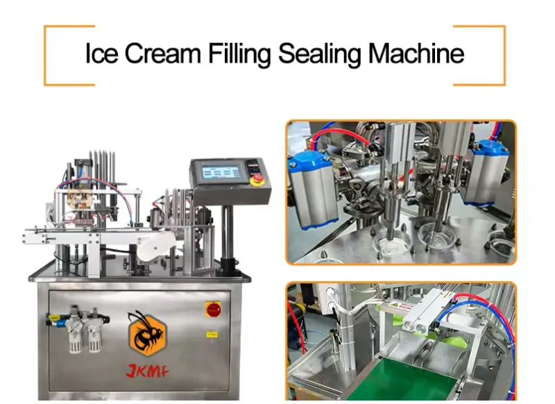 Small 300L Vertical Ice Cream Filling Machine for Cup Ice Cream Processing