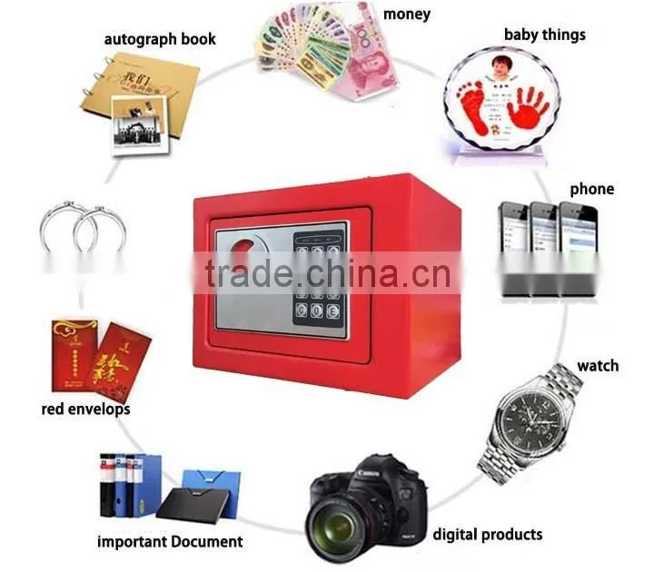 Home Safe Mini Iron Steel Safes Home Cash Security Money Safes