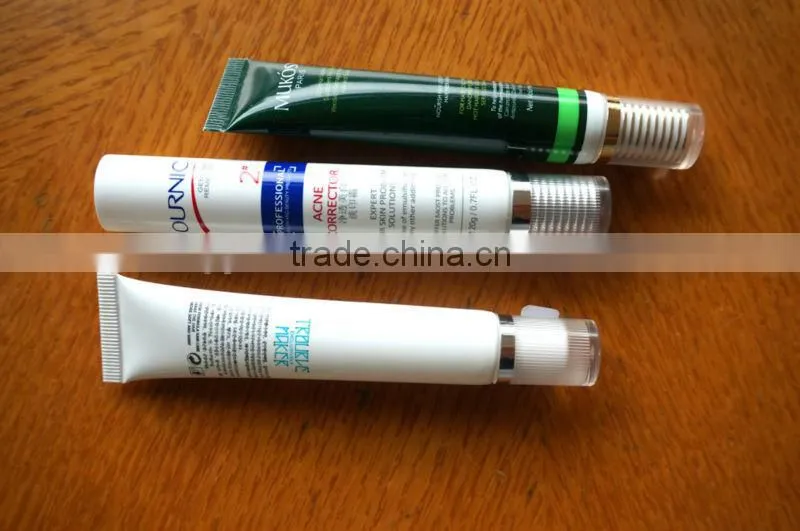 Soft tube for cosmetic packaging, plastic cosmetic containers,cosmetic plastic tube