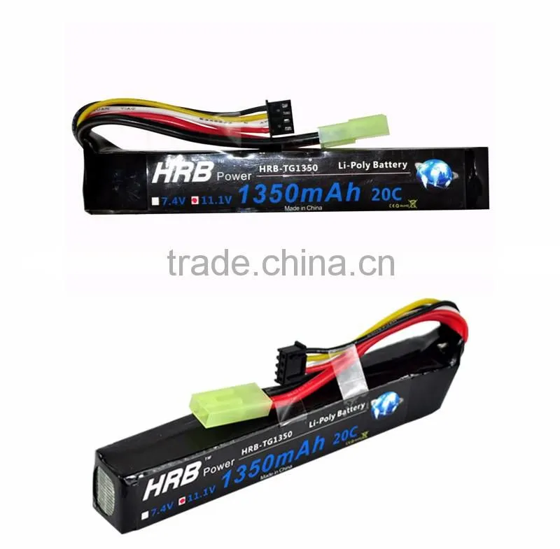 HRB 3S 1350mah 11.1V Lithium Polymer Battery for RC air gun Soft air gun