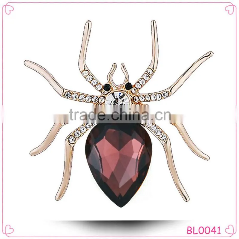 2015 Fashion Rose Gold Lady Cheap Wedding Brooches Realistic Brooch
