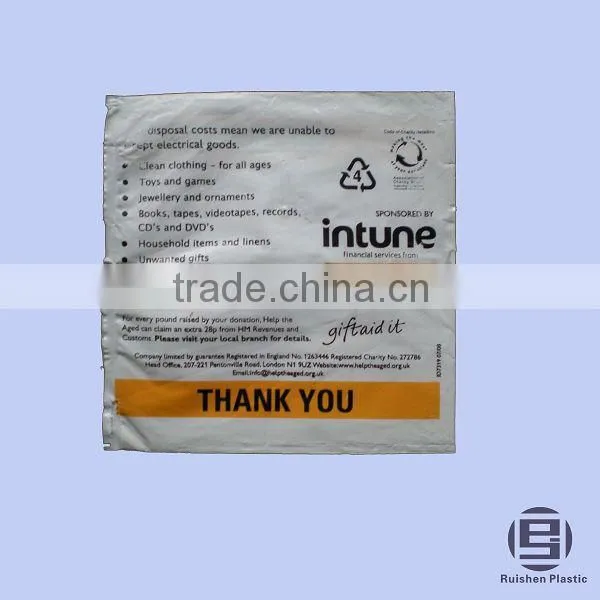 PE Clothing Collection Bag Donation Bag With Printing