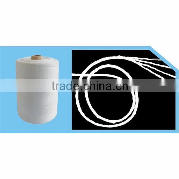Cone 100% spun polyester pack-thread Raw white black Wholesale