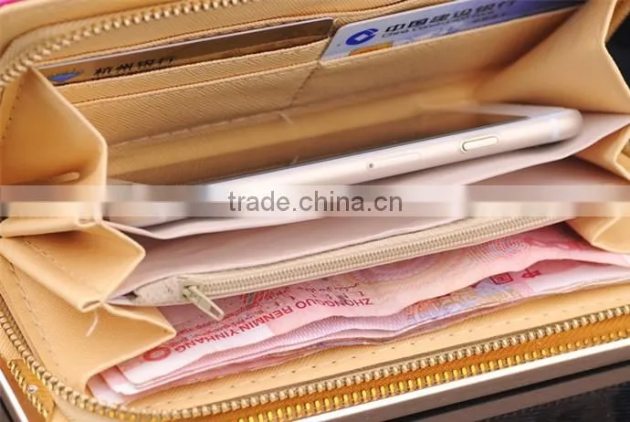 Women Fashion Clutch PU Leather Long Handbag Lady Wallet Coin Purse Card Holder