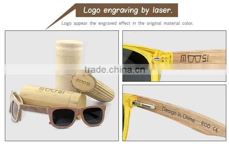 2016 FDA Wholesale Mirror Polarised Lens China Plastic Bamboo Sunglasses Custom Logo Wooden Sunglasses