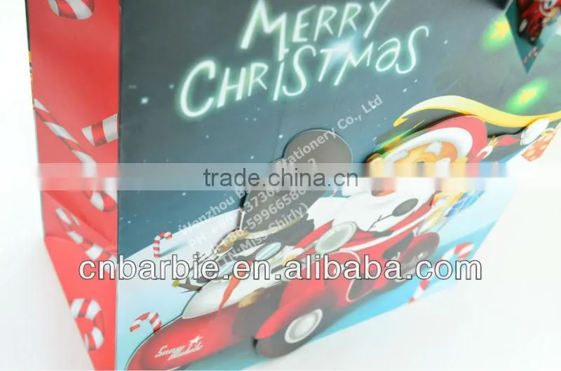 Full printing red color kraft paper bags wholesale