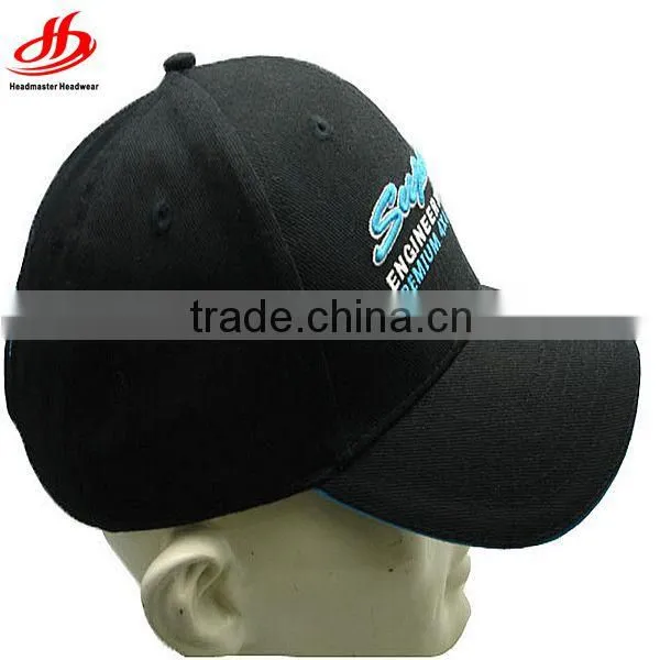 Custom 6 panel cotton embroidery golf hats baseball caps