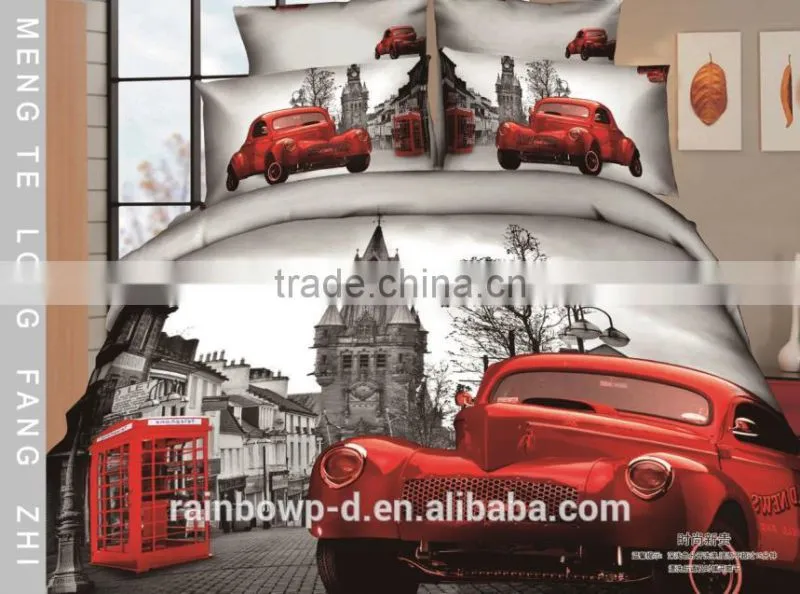 trade assurance 3D designs polycotton good quality beautiful bed sheet