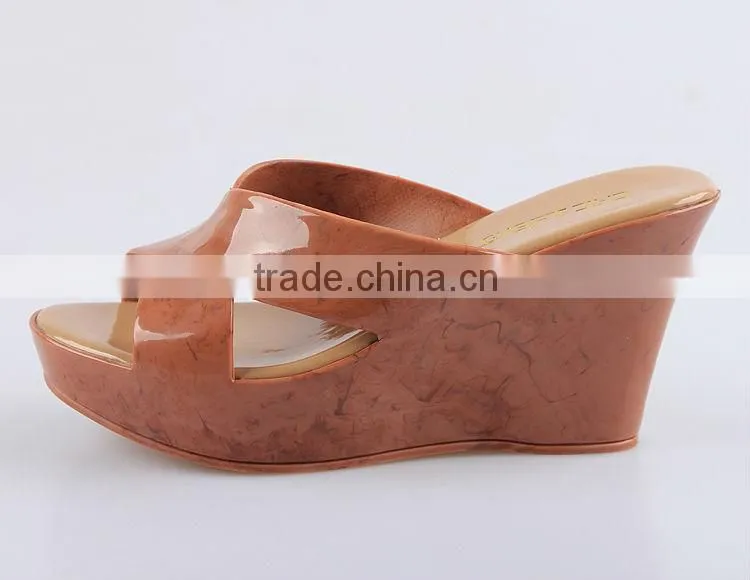2015 New Wedges Slippers Waterproof Slippers Summer Fish Mouth Female Wedge Slippers