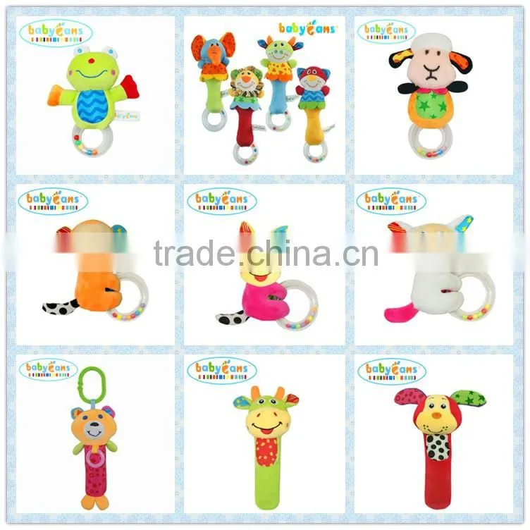 Babyfans Monkey shape soft Plush Stuffed Music Shaking bed Hanging Baby Toys