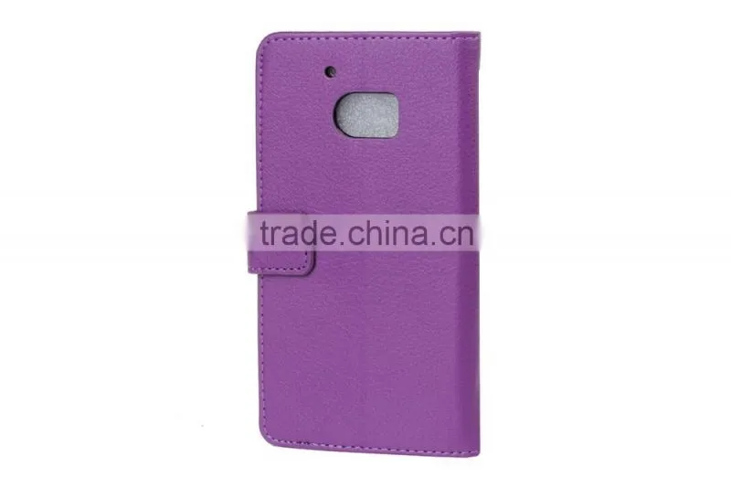 MMT Flip Leather Case for HTC M10 Wallet Cover with Card Slot Photo Frame PU Wallet Case Litchi Grain Style MT-5664