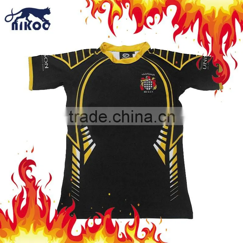 HOT SALE! High quality sublimated authentic rugby jerseys