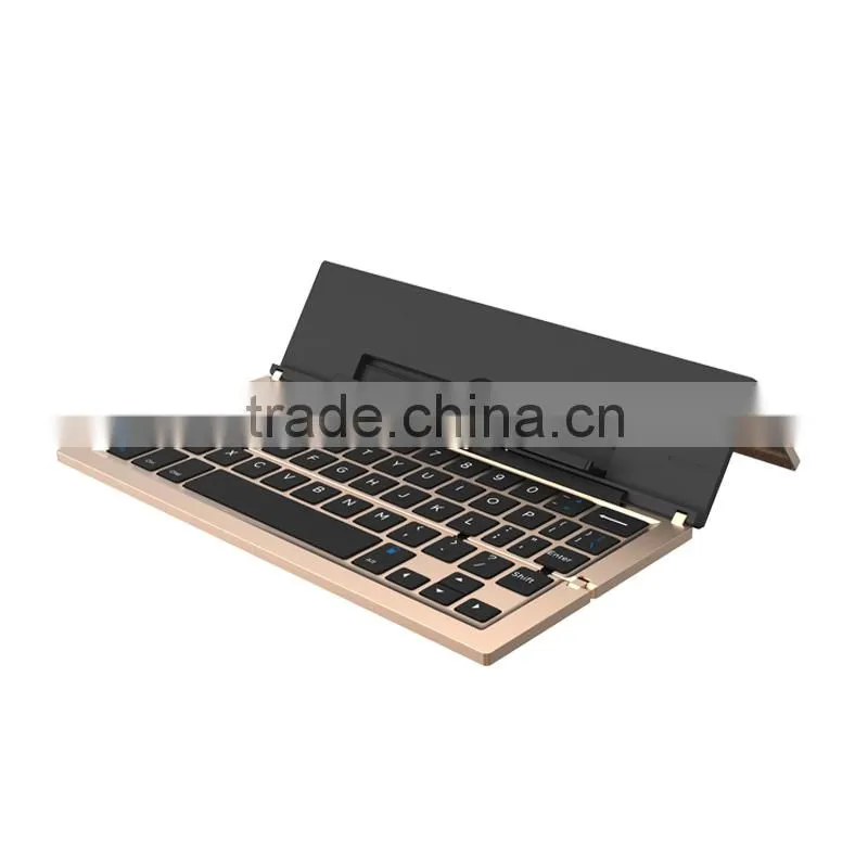 Folable universal Bluetooth keyboard for Windows/Android/IOStablets and smart phones with stand