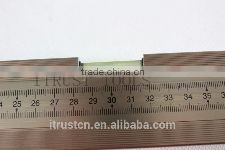 Gauging Tools aluminium spirit level with ruler and good bubble MT2050