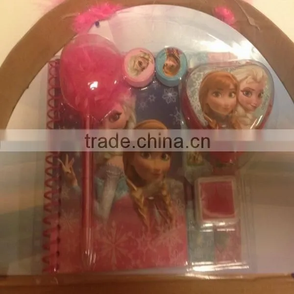 children cartoon kids mini office school frozen stationery gift set