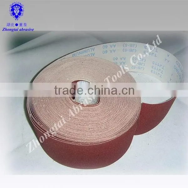 Jumbo roll Aluminum Oxide abrasive cloth roll