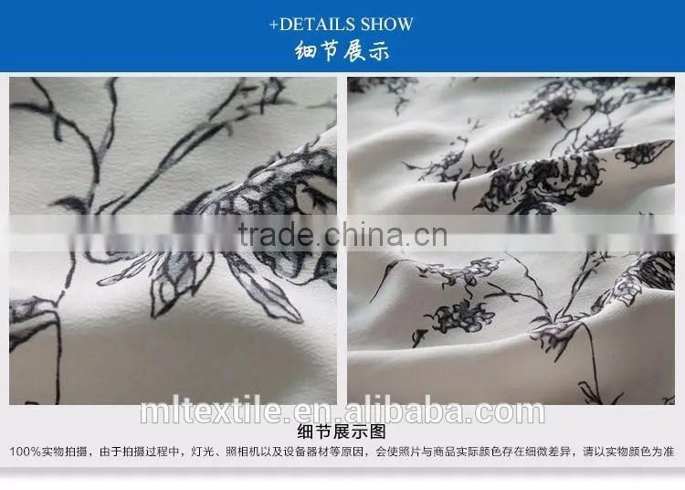 plain dyed silk crepe de chine