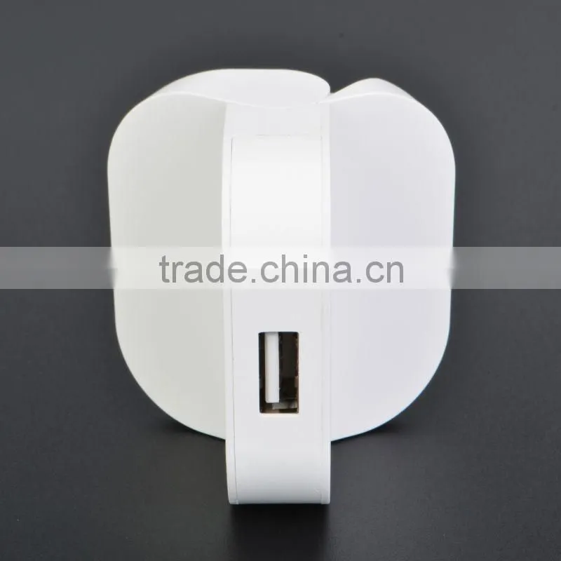 Portable USB travel charger home charger 5V 1.0A USB charger adapter