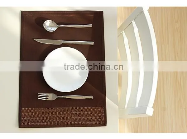 2015 new design cheap price custom embroidered placemats