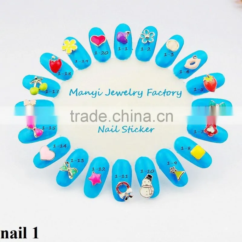 Americans retro and vintage crowns finger nail art jewelry design for 3d nail art sticker L0005