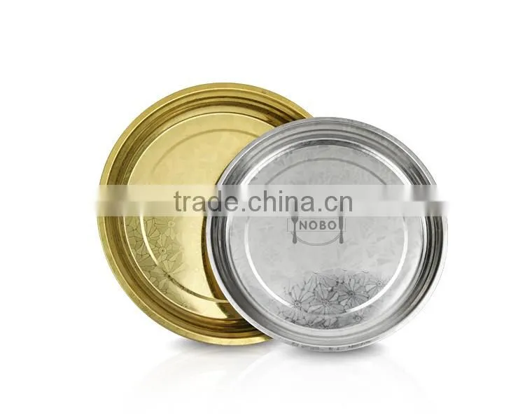 Wholesale Metal Material Stainless Steel Gold and Silver Charger Plates