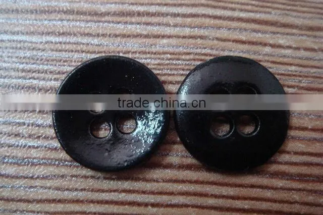 11.5mm lead free metal black 4 holes sewing button
