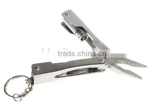 outdoor camping multi functional folding knife with LED