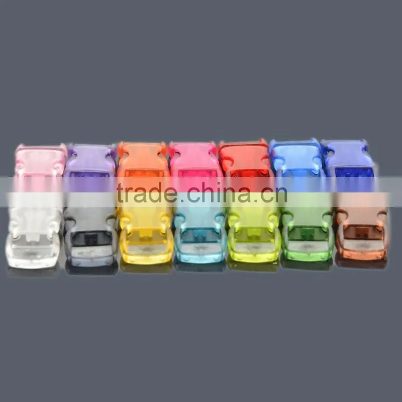 paracord accessories 3/8" Contoured, Side-Release clear transparent buckle for paracord bracelet