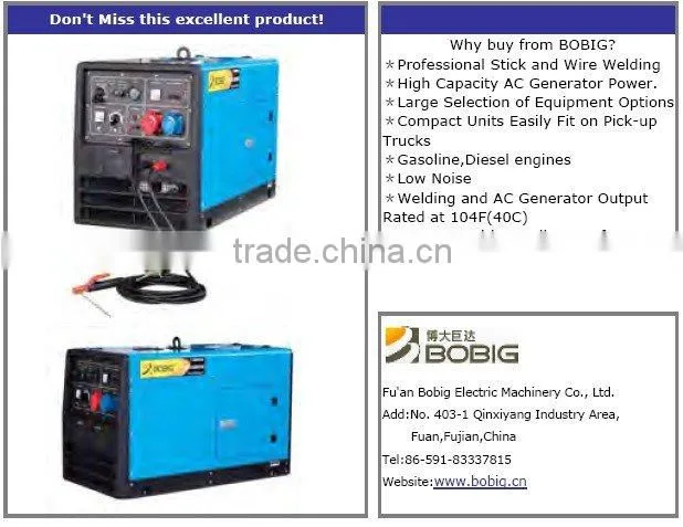 Diesel Welder generator 300A with patent