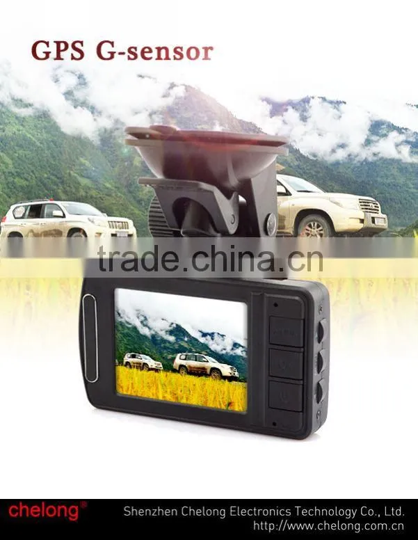 Chelong Best quality 2.4inch 1080p WDR GPS G-sensor camera dvr