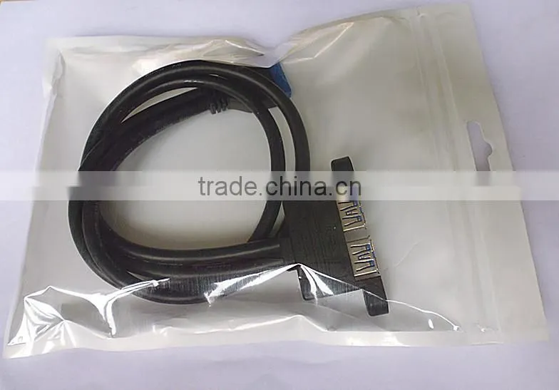 high quality USB AF*2 TO 20P Housing 3.0 cable