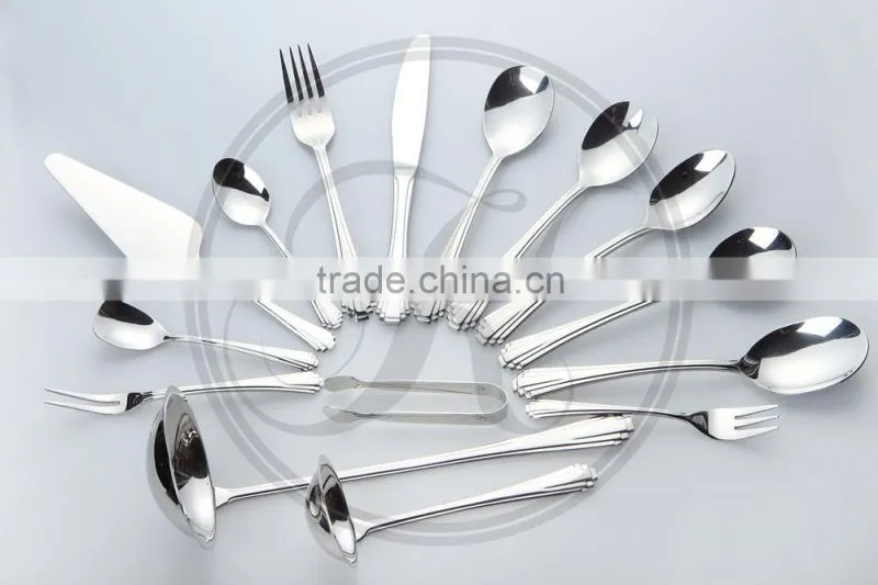 72pcs silver cutlery set,spoon and fork wedding gift