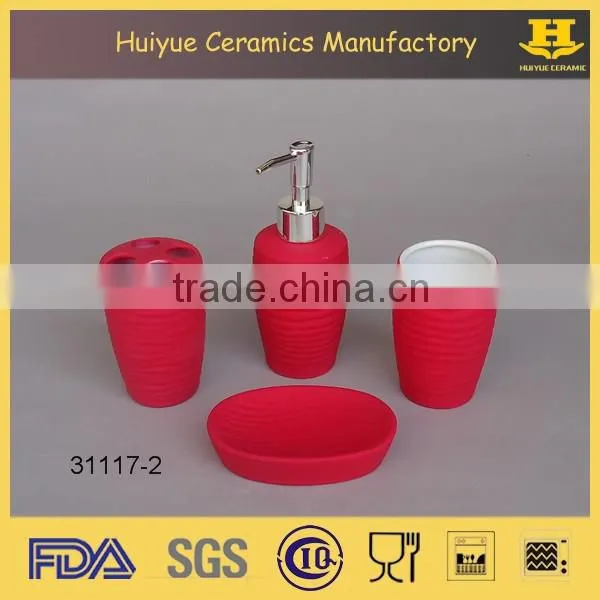 porcelain bathroom accessories set, hotel bathroom accessories