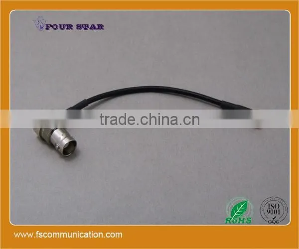 RG174 Cable Assembly with BNC Female Right Angle to MCX Male Right Angle Connector