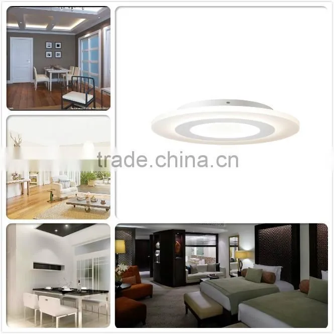 Silver color modern round dimmable led ceiling light for indoor using
