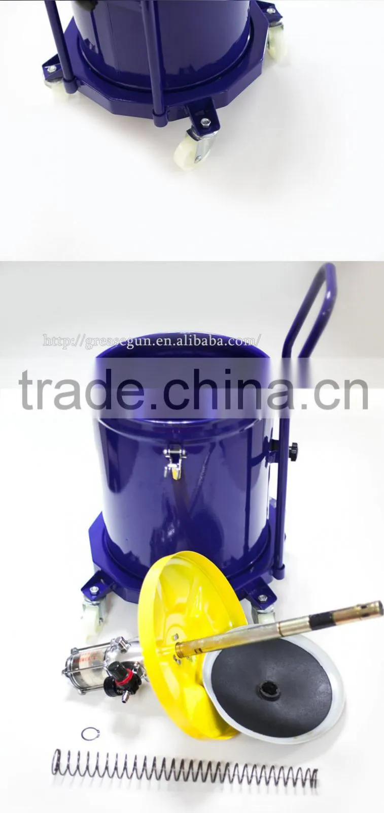 16L Pneumatic Grease Pump For Lubrication Injection, Oil Injection Pump