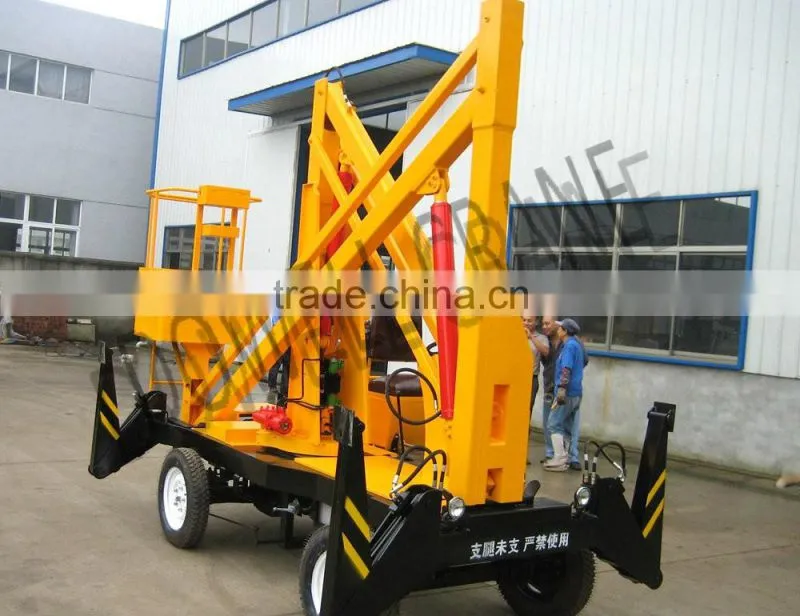 Outdoor towable cherry picker crawler cherry picker