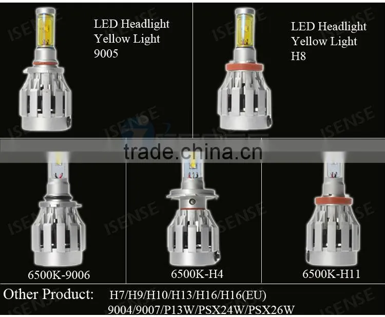 2014 New Led Headlight car accessories 9006 High Power Crees Led Head lamps