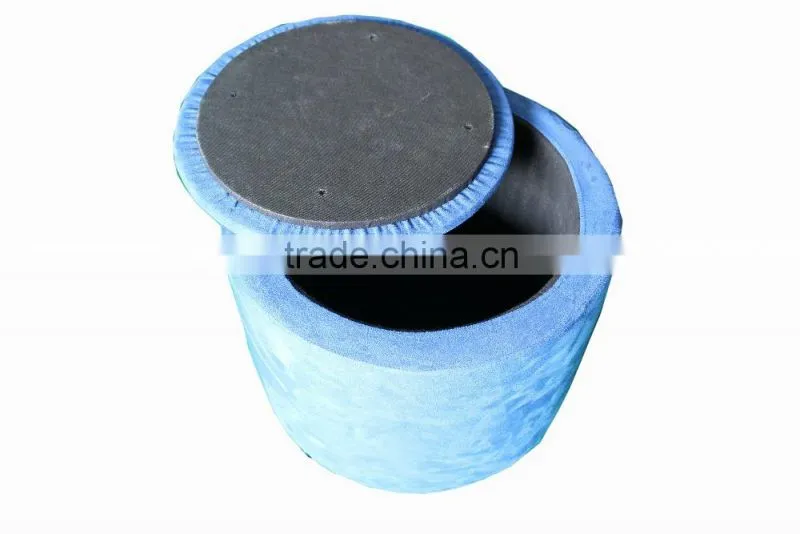 2015 hot sale round fabric ottoman pouf stool/moroccan pouf