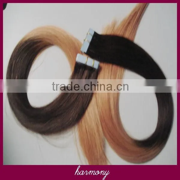 Quality 20" pu tape hair extensions with #27 color on stock